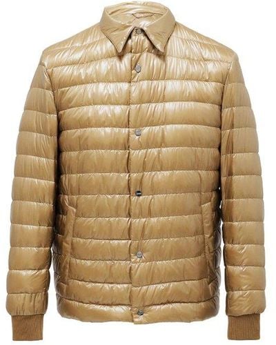 Herno Buttoned Down Jacket - Natural