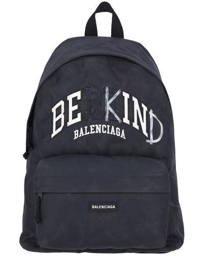 Balenciaga "be Kind" Backpack - Blue