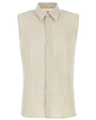 Ami Paris Sleeveless Shirt, - White