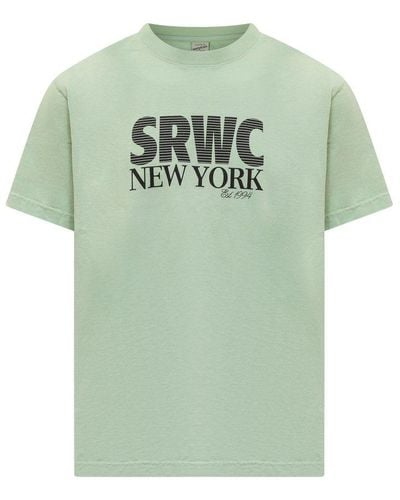 Sporty & Rich Srwc 94 Crewneck T-shirt - Green
