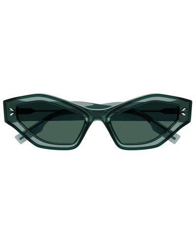 Alexander McQueen Cat-eye Frame Sunglasses - Green