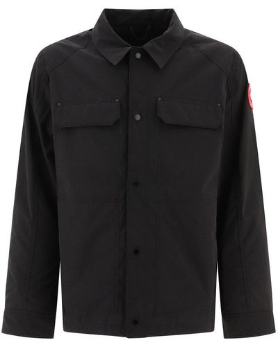 Canada Goose Burnaby Chore Overshirt Jacket - Black