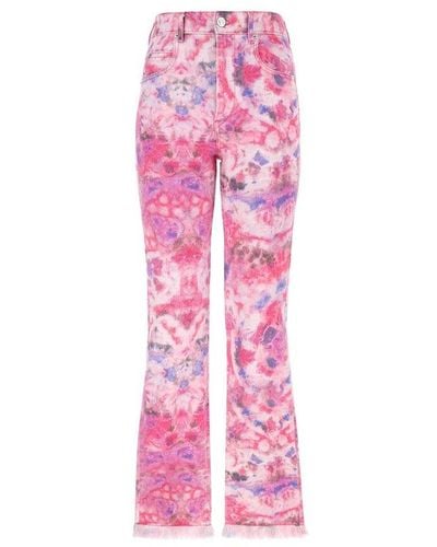 Isabel Marant Tie-dyed Trousers - Pink