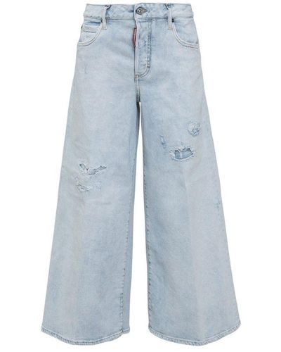 DSquared² Wide Leg Jeans - Blue
