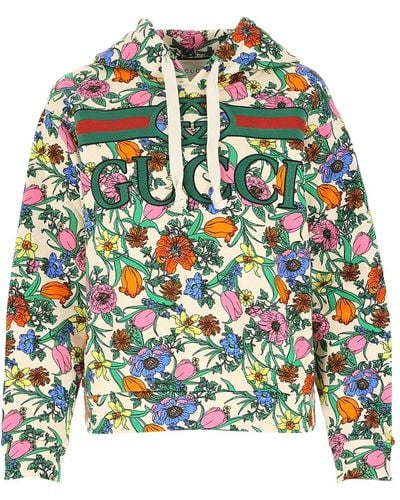 Gucci Pop Floral Print Hoodie - Multicolor