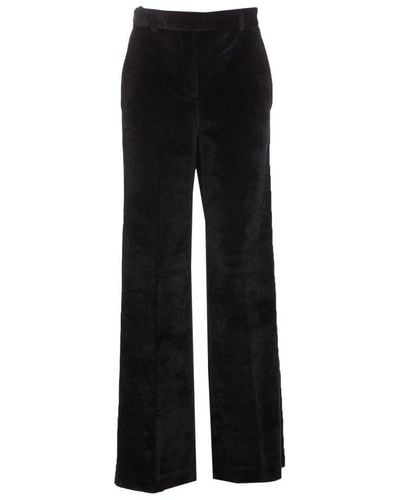 Circolo 1901 Concealed-front Flared Trousers - Black