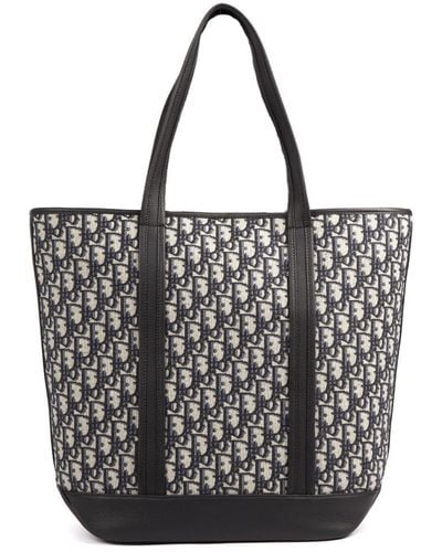 Dior Oblique Logo Tote Bag - Black