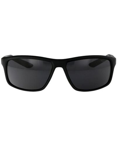 Nike Adrenaline 22 Rectangular Frame Sunglasses - Black