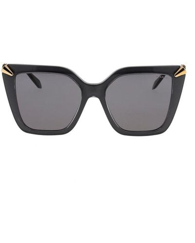 BVLGARI Butterfly Frame Sunglasses - Black