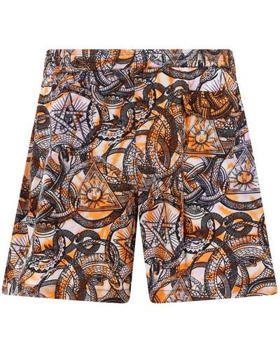 Aries All-over Graphic Printed Shorts - Multicolour