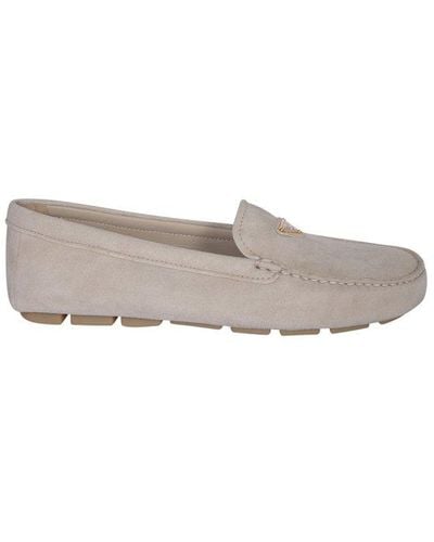 Prada Slip-on Flat Shoes - Natural