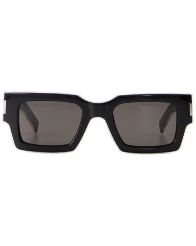 Saint Laurent Saint Laurent Rectangular Frame Eyewear - Black
