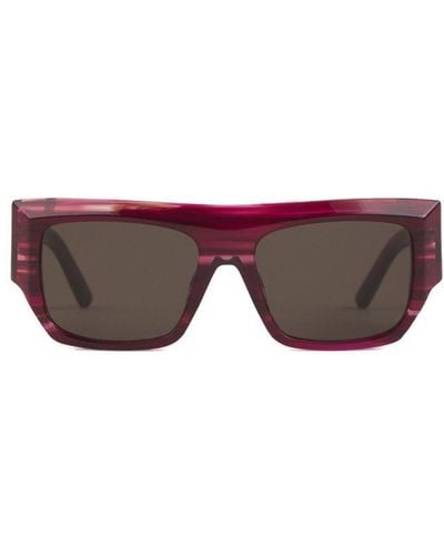 Palm Angels Square Frame Sunglasses - Purple