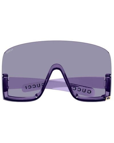 Gucci Oversized Frame Sunglasses - Purple