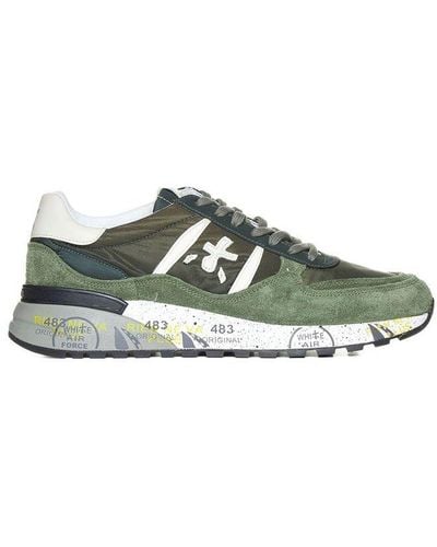 Premiata Lander Lace-up Trainers - Green