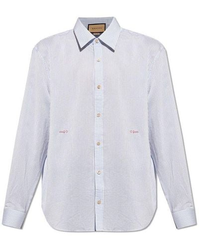 Gucci Shirt With Logo, - White