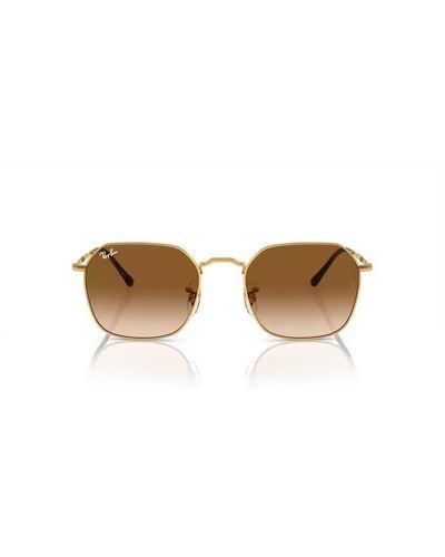 Ray-Ban Jim Square Frame Sunglasses - White