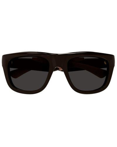 Bottega Veneta Bottega Veneta Square Frame Sunglasses - Black