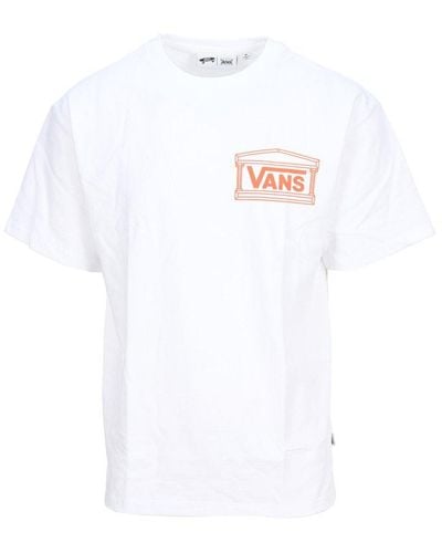 Vans Logo Print Crewneck T-shirt - White