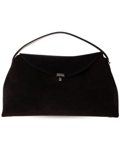 Totême T Lock Shoulder Bag - Black