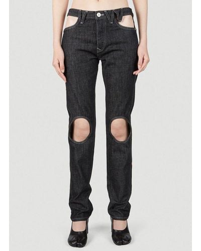 Vivienne Westwood Cut Out Jeans - Black