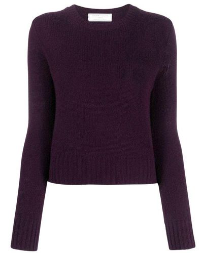 Societe Anonyme Crewneck Knitted Pullover - Purple