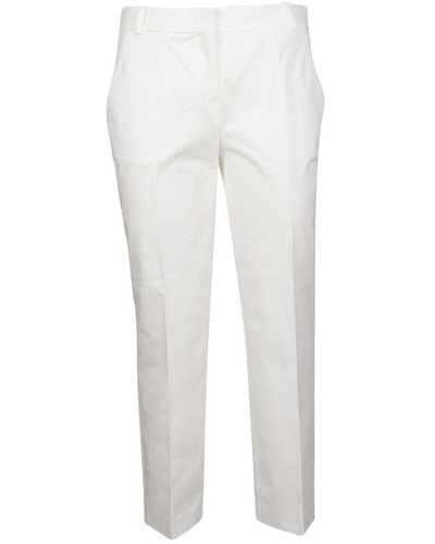 Pinko Straight-leg Cropped Pants - White