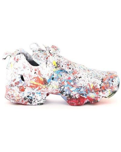 Vetements X Reebok Allover Graffiti Printed Sneakers - Multicolor