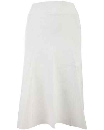 P.A.R.O.S.H. Longuette Skirt - White