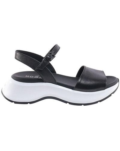Hogan H585 Open Toe Sandals - White