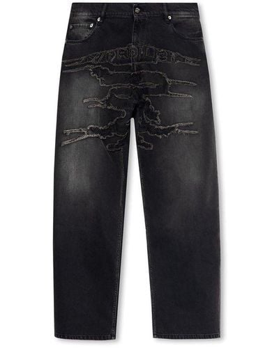 Y. Project Branded Jeans - Black