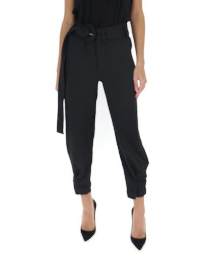 Proenza Schouler Tapered Pleated Detail Trousers - Black
