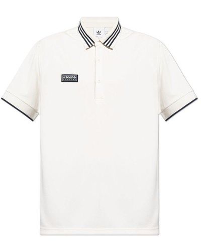 adidas Originals Spezial Logo-patch Polo Shirt - White
