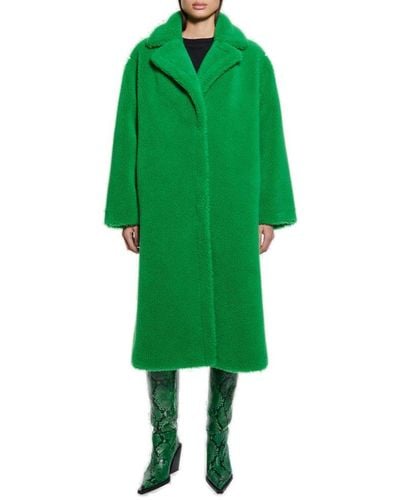 Stand Studio Maria Single-breasted Long Sleeved Coat - Green