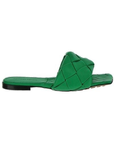 Bottega Veneta Lido Sandals - Green