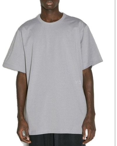 Y-3 Premium Crewneck Short-sleeved T-shirt - Gray