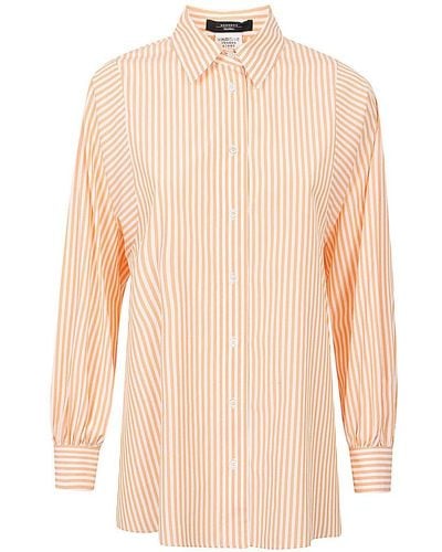 Weekend by Maxmara Striped Long-sleeved Shirt - Natural