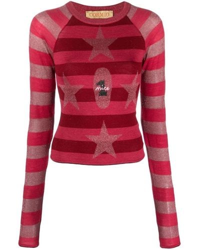 Cormio Andrea Crewneck Sweater - Red