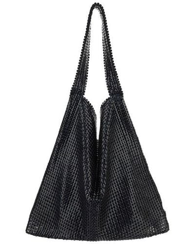 Rabanne Chainmail Open-top Tote Bag - Black