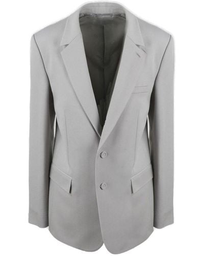 Dior Single-breasted Long-sleeved Balzer - Grey