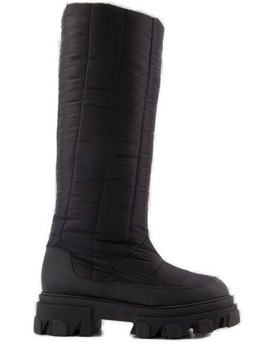 Gia Borghini Slip-on Puffer Boots - Black