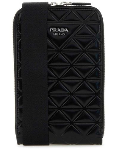 Mens High-Tech Accessories and Keychains | Prada Re-Nylon and Saffiano  leather smartphone case • Bierzohub