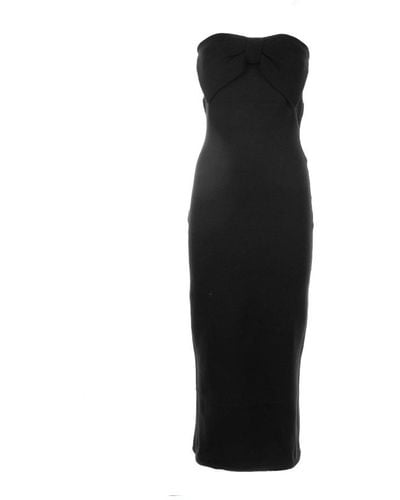 Chloé Off-shoulder Midi Dress - Black