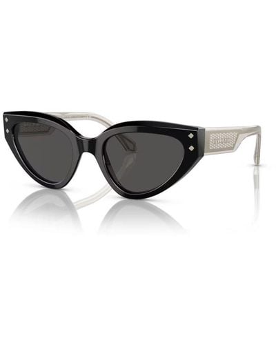 BVLGARI Triangle Frame Sunglasses - Black