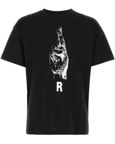 Raf Simons Black Cotton T-shirt