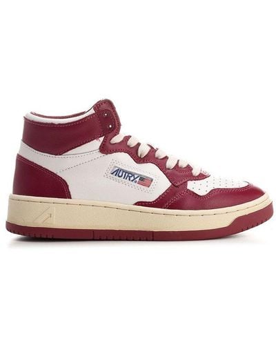 Autry Medalist Mid-top Trainers - Pink