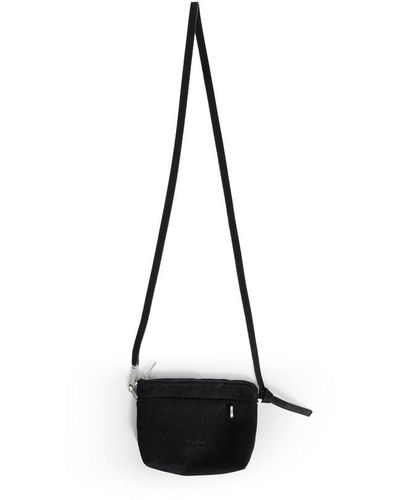Rick Owens D-loop Detailed Zipped Shoulder Bag - Black