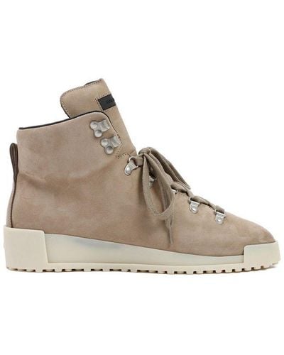 Fear Of God Low Wedge Lace-up Ankle Boots - Brown