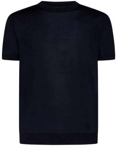 Valentino Crewneck Short-sleeved T-shirt - Blue