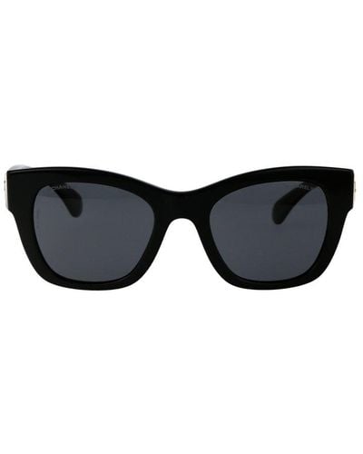 Chanel Suqare Frame Sunglasses - Black